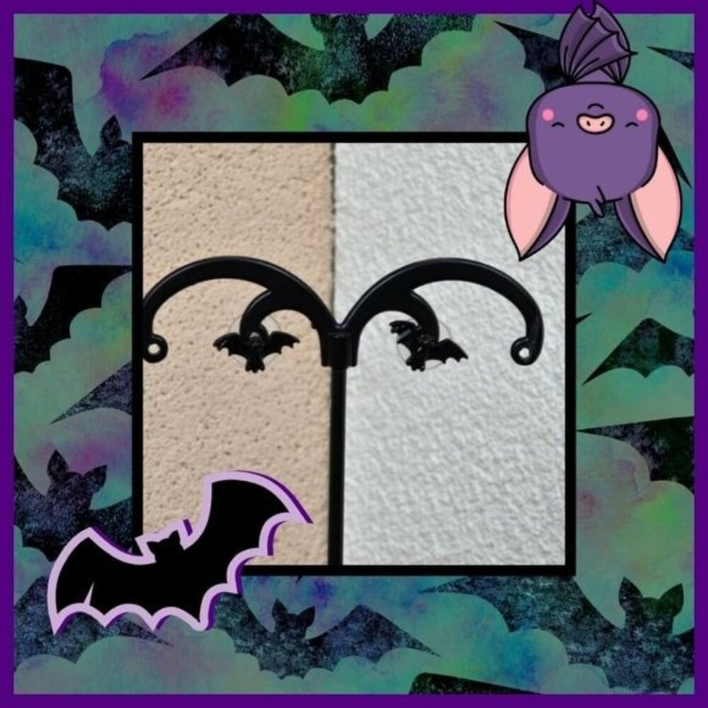 🎃 Gothic Black Bat Earrings (NWOT)‎